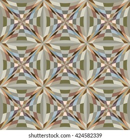 Neutral Tones Geometric Decorative Pattern Tiles