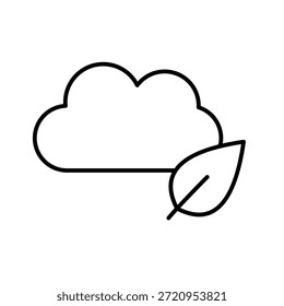 Icono de contorno de neutralidad Ilustración vectorial