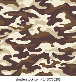 Neutrals color camouflage seamless pattern vector art design 