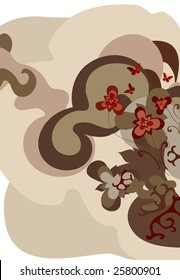 neutral-toned stylised garden