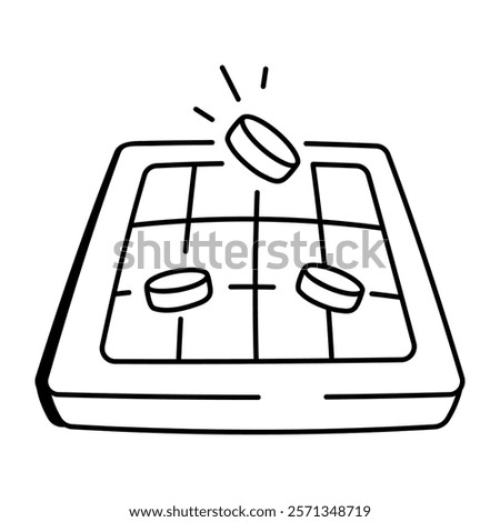 Neutron board game, hand drawn icon