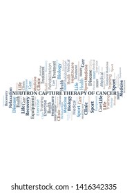 Neutron Capture Therapy Of Cancer word cloud. Wordcloud made with text only.