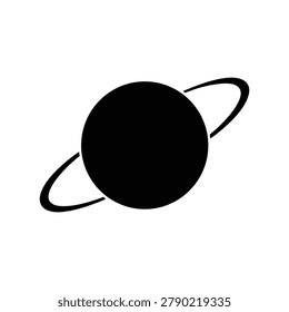 Neutron Star Silhouette Icon for Advanced Astronomy and Astrophysics