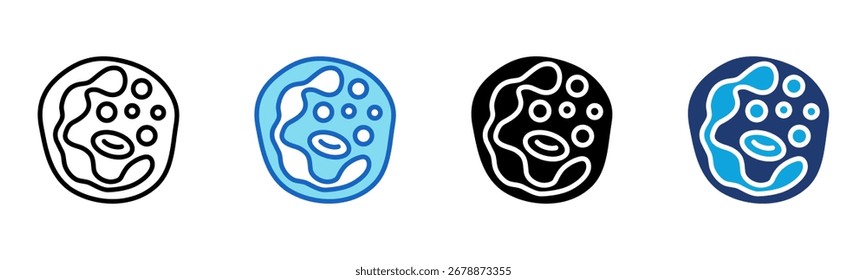 Neutrophil icon Multi Style Vector Illustration