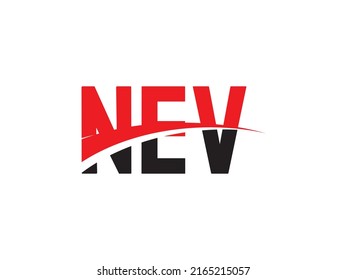 NEV Letter Initial Logo Design Vector Illustration