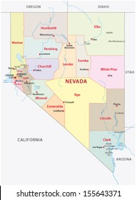 11,949 Nevada map Images, Stock Photos & Vectors | Shutterstock