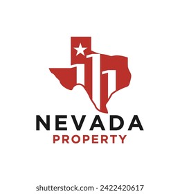 nevada Gebäude Logo-Design-Vektorgrafik, nevada Property Logo