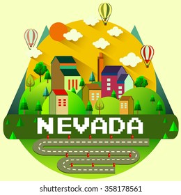 NEVADA - City vector illustration