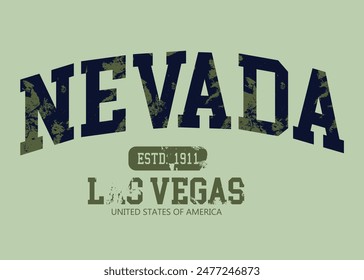 nevada College Academy printing,Vintage typography college varsity nevada state slogan print for tee t shirt or sweatshirt, eps8