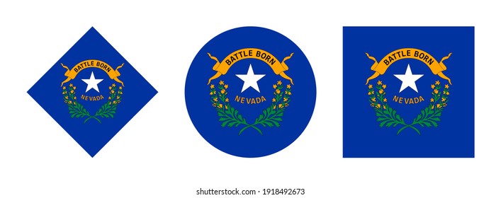 conjunto de iconos de la bandera nevada aislado en fondo blanco