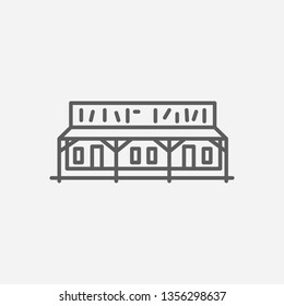 Nevada icon line symbol. Isolated vector illustration of  icon sign concept for your web site mobile app logo UI design.