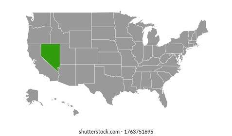 Nevada Locate Map on white background.