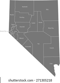 Nevada map