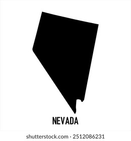 Nevada-Karte. Abstraktes Design, Vektorgrafik