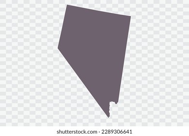 NEVADA Map Grey Color on White Background quality files Png