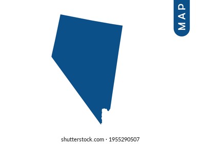 NEVADA map High Detailed on white background. Abstract design vector illustration eps 10