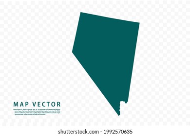 NEVADA map High Detailed on white background. Abstract design vector illustration eps 10