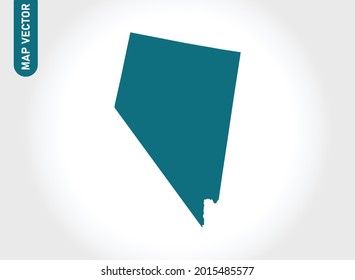 NEVADA map High Detailed on white background. Abstract design vector illustration eps 10