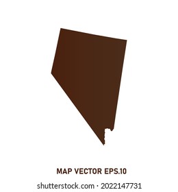 NEVADA map High Detailed on white background. Abstract design vector illustration eps 10
