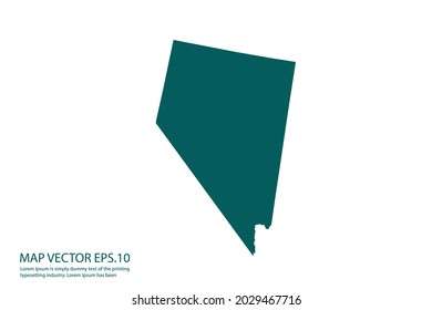 NEVADA map High Detailed on white background. Abstract design vector illustration eps 10