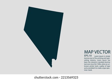 NEVADA map High Detailed on white background. Abstract design vector illustration eps 10