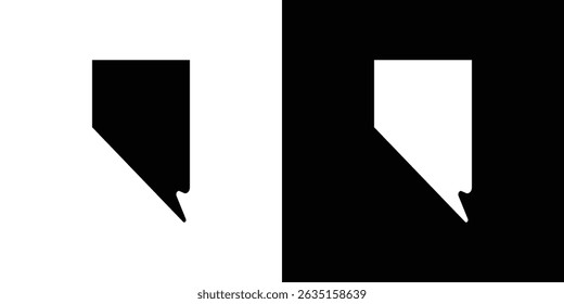 Nevada map icon concept, vector illustration