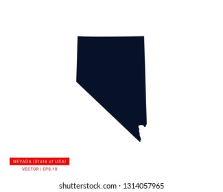 Nevada Map Icon Design Template