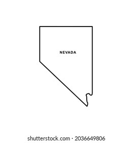 Nevada map icon. Nevada icon vector