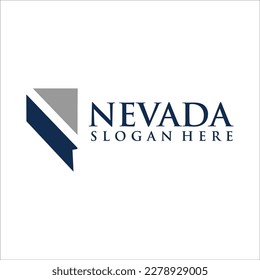 Nevada Map Logo Design template