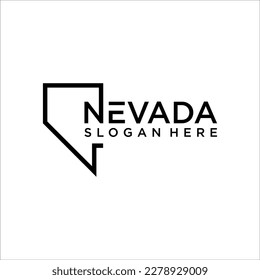 Nevada Map Logo Design template