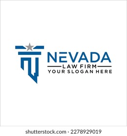 Nevada Map Logo Design template