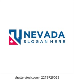 Nevada Map Logo Design template
