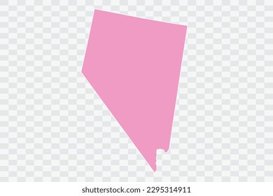 NEVADA Map pink Color Background quality files png