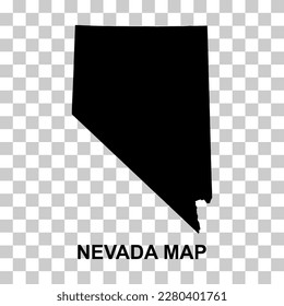 Nevada map shape, united states of america. Flat concept icon symbol vector illustration .