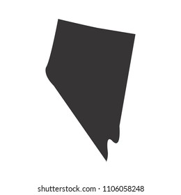 Nevada map. Simple black map. Vector eps 08. State of US America Maps.