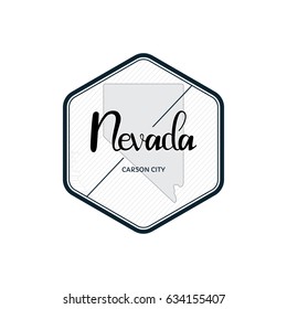 Nevada map United States of America