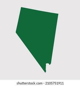 NEVADA map vector, Abstract design vector illustration Eps 10. Green color palette color. High Detailed on white background.