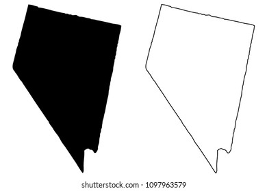 Nevada map vector illustration, scribble sketch Nevada map