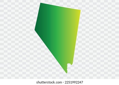 NEVADA Map yellowish green Color Background quality files png