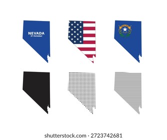 Mapas de Nevada en varios tipos