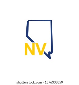 Nevada Outline Logo Template 002