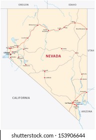 nevada road map