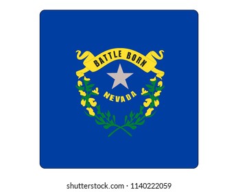 Nevada Square Flag