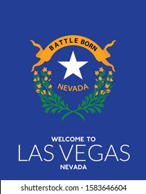 Nevada State Flag vector design