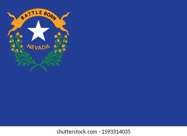 Nevada state flag vector design