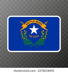 Nevada state flag. Vector illustration.