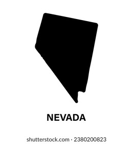 Nevada state map silhouette icon