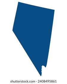 Nevada state map. Map of the U.S. state of Nevada.