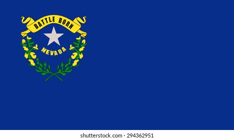 Nevada state national flag. Vector EPS8