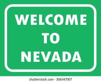 Nevada state road sign background. Vector illustration EPS8 svg